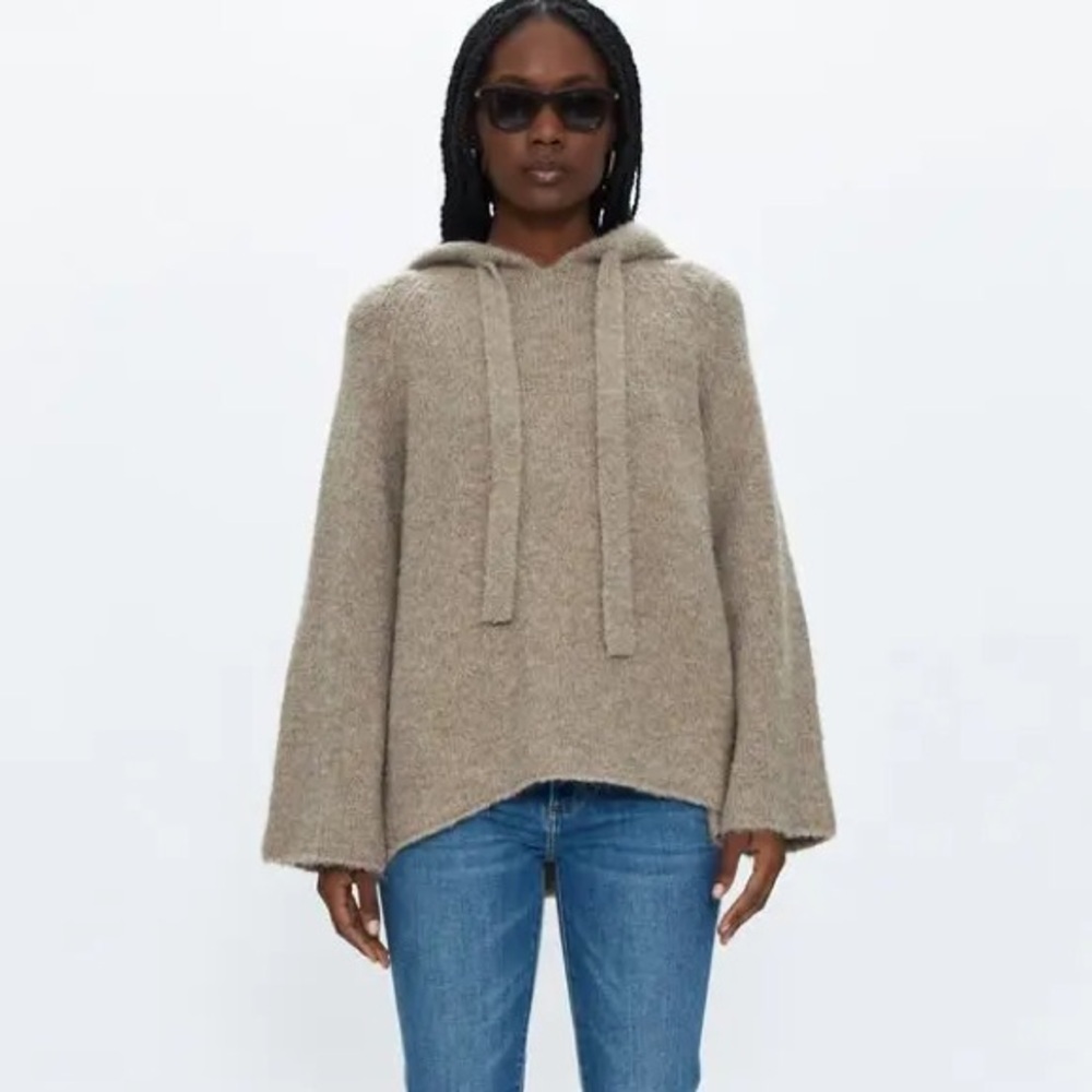 NWT Pistolq Elena oversized pull on hoodie with bell sleeves size small